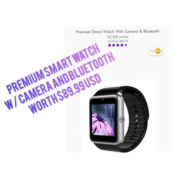Premium Smart Watch W/ Camera And Bluetooth - Picture 2 of 5